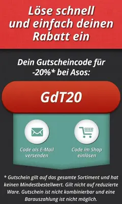 Gutschein des Tages android App screenshot 0